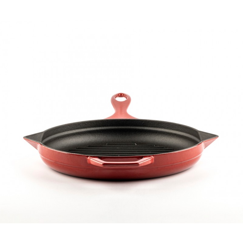 Emaliuota ketaus grilio keptuvė Hosse, Rubin, Ф28cm | Ketaus grilio keptuvė | Ketaus keptuvė |