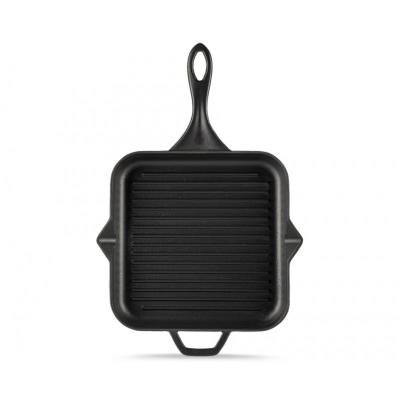 Emaliuota ketaus grilio keptuvė Solagio, Black Onyx, 28x28cm - Ketaus keptuvė