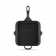 Emaliuota ketaus grilio keptuvė Hosse, Black Onyx, 28x28cm | Ketaus grilio keptuvė | Ketaus keptuvė |