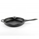 Emaliuota ketaus keptuvė Hosse, Black Onyx, Ф28cm | Plokščia ketaus keptuvė | Ketaus keptuvė |