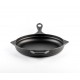 Emaliuota ketaus keptuvė Hosse, Black Onyx, Ф28cm | Plokščia ketaus keptuvė | Ketaus keptuvė |