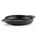 Emaliuota ketaus keptuvė su dviem rankenomis Hosse, Black Onyx, Ф22cm | Plokščia ketaus keptuvė | Ketaus keptuvė |