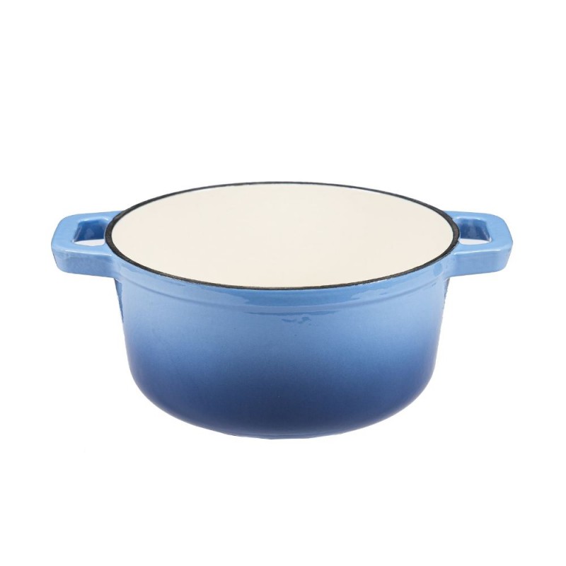 Emaliuotas ketaus puodas, Mėlyna, Ф24 | Ketaus puodas |  |